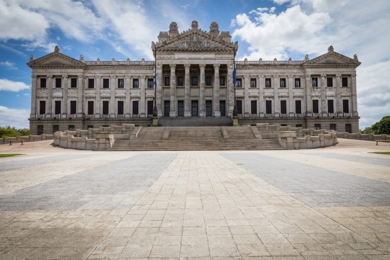 MONTEVIDEO, URUGUAY -  FEBRUARY 04, 2018 : Palacio Legislativo i